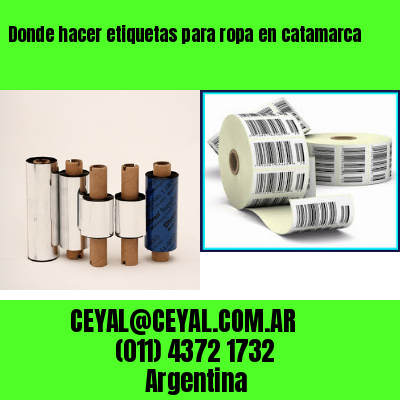Donde hacer etiquetas para ropa en catamarca
