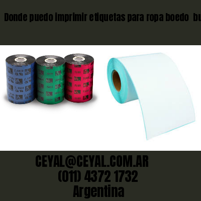 Donde puedo imprimir etiquetas para ropa boedo  buenos aires