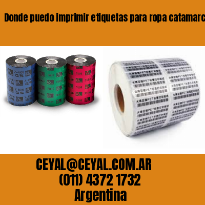 Donde puedo imprimir etiquetas para ropa catamarca