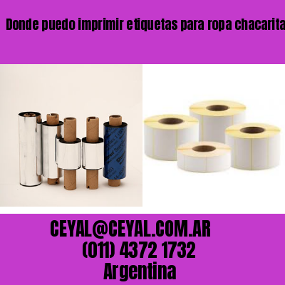 Donde puedo imprimir etiquetas para ropa chacaritas