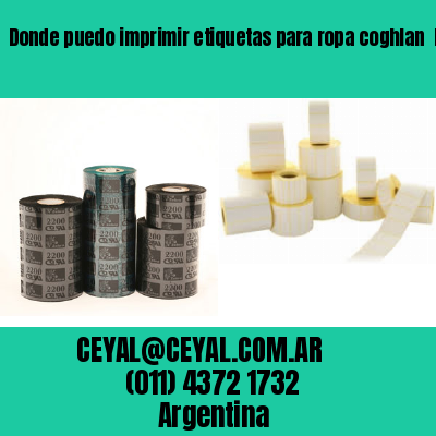 Donde puedo imprimir etiquetas para ropa coghlan  buenos aires