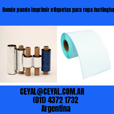 Donde puedo imprimir etiquetas para ropa hurlingham
