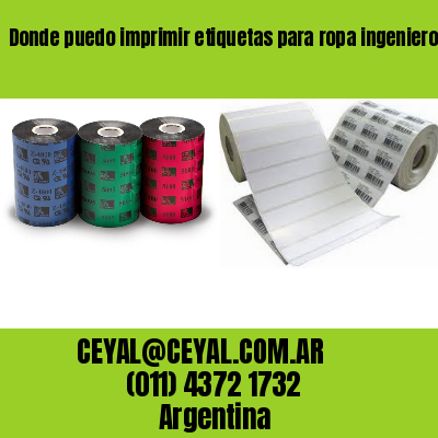 Donde puedo imprimir etiquetas para ropa ingeniero maschwitz