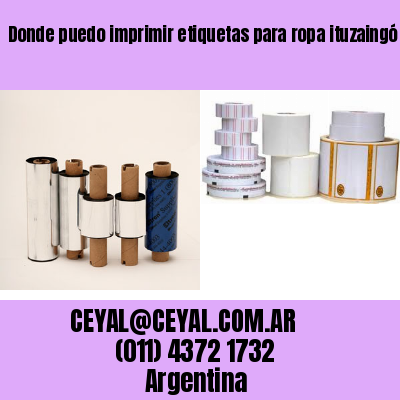 Donde puedo imprimir etiquetas para ropa ituzaingó