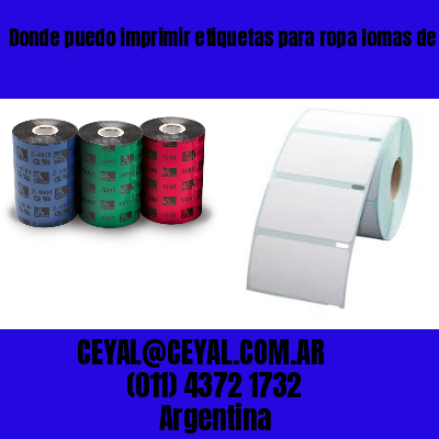 Donde puedo imprimir etiquetas para ropa lomas de zamora