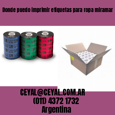 Donde puedo imprimir etiquetas para ropa miramar