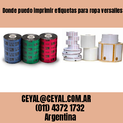 Donde puedo imprimir etiquetas para ropa versalles  buenos aires