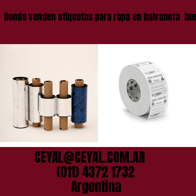 Donde venden etiquetas para ropa en balvanera  buenos aires