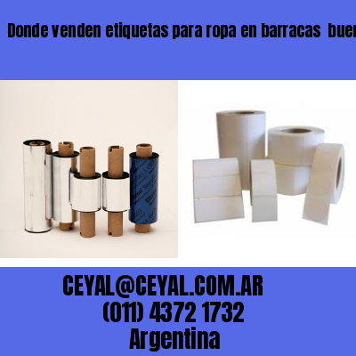 Donde venden etiquetas para ropa en barracas  buenos aires