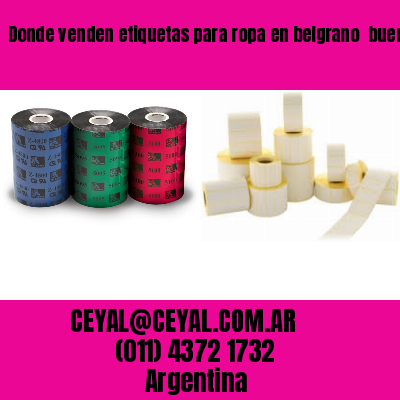 Donde venden etiquetas para ropa en belgrano  buenos aires