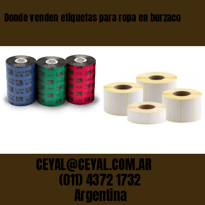 Donde venden etiquetas para ropa en burzaco