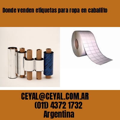 Donde venden etiquetas para ropa en caballito