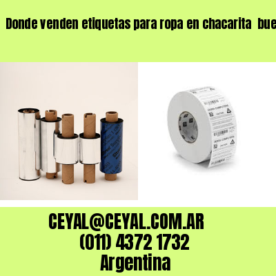 Donde venden etiquetas para ropa en chacarita  buenos aires