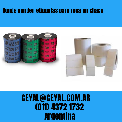Donde venden etiquetas para ropa en chaco