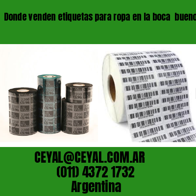 Donde venden etiquetas para ropa en la boca  buenos aires