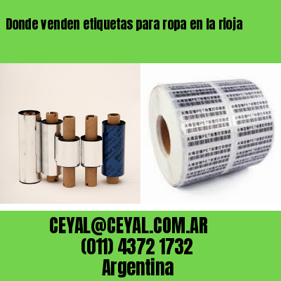 Donde venden etiquetas para ropa en la rioja