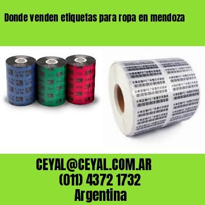 Donde venden etiquetas para ropa en mendoza