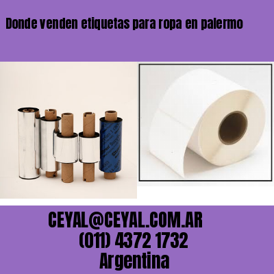 Donde venden etiquetas para ropa en palermo