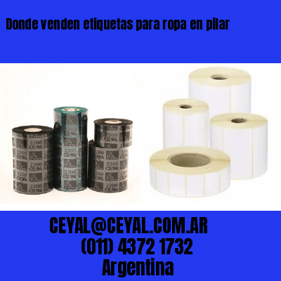 Donde venden etiquetas para ropa en pilar