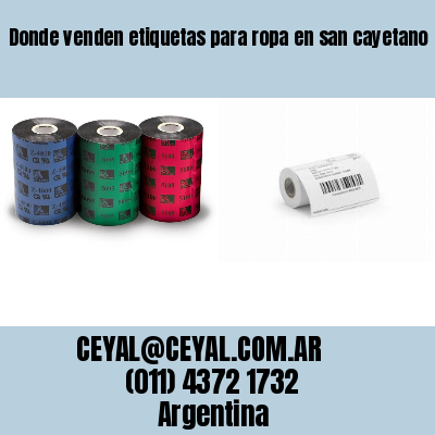 Donde venden etiquetas para ropa en san cayetano