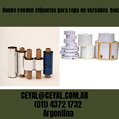 Donde venden etiquetas para ropa en versalles  buenos aires
