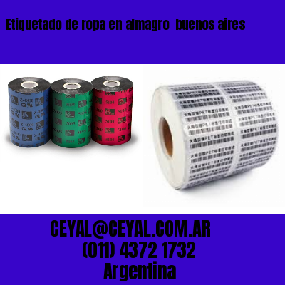 Etiquetado de ropa en almagro  buenos aires