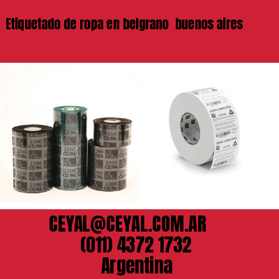 Etiquetado de ropa en belgrano  buenos aires