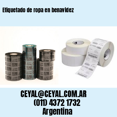 Etiquetado de ropa en benavidez