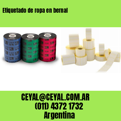 Etiquetado de ropa en bernal