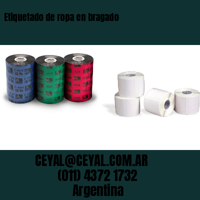Etiquetado de ropa en bragado