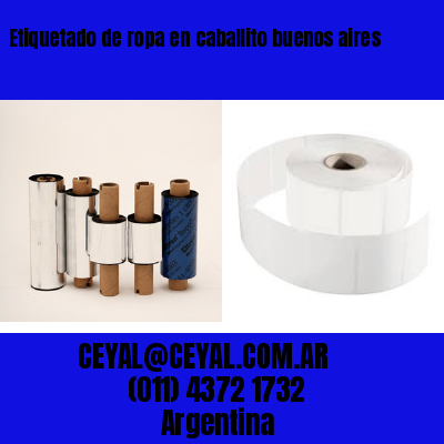 Etiquetado de ropa en caballito buenos aires