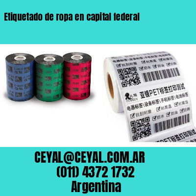 Etiquetado de ropa en capital federal