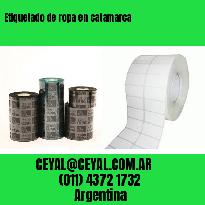 Etiquetado de ropa en catamarca