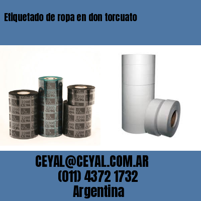 Etiquetado de ropa en don torcuato