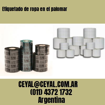 Etiquetado de ropa en el palomar