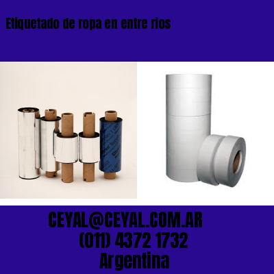 Etiquetado de ropa en entre rios