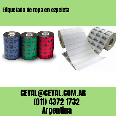 Etiquetado de ropa en ezpeleta