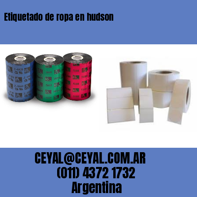 Etiquetado de ropa en hudson