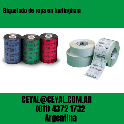 Etiquetado de ropa en hurlingham