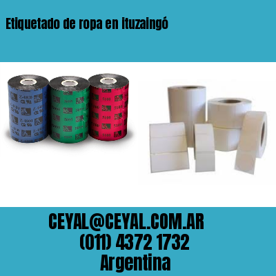 Etiquetado de ropa en ituzaingó