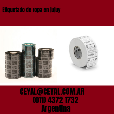 Etiquetado de ropa en jujuy
