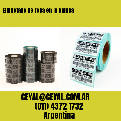 Etiquetado de ropa en la pampa
