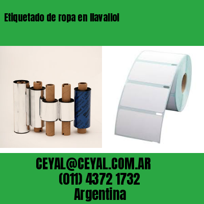 Etiquetado de ropa en llavallol