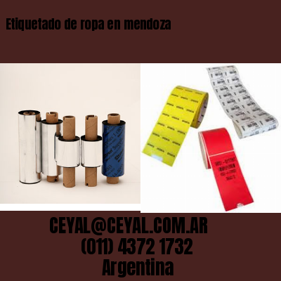 Etiquetado de ropa en mendoza