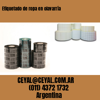 Etiquetado de ropa en olavarría
