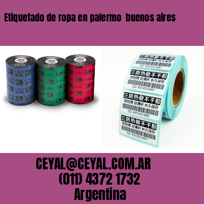 Etiquetado de ropa en palermo  buenos aires