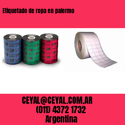Etiquetado de ropa en palermo