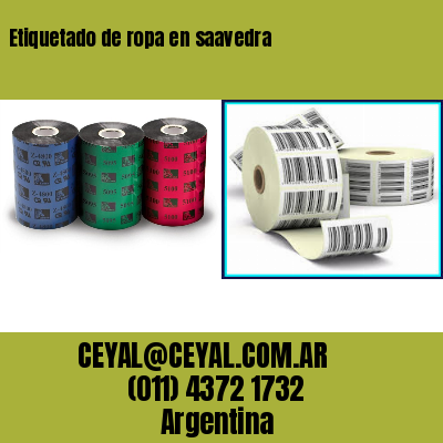 Etiquetado de ropa en saavedra