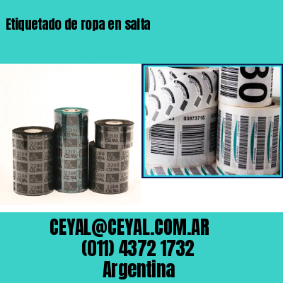 Etiquetado de ropa en salta