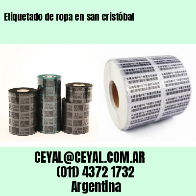 Etiquetado de ropa en san cristóbal